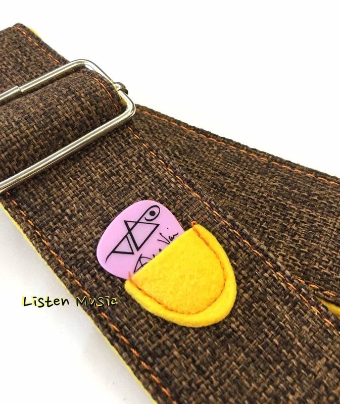 aNueNue 鳥背帶 杏黃色 吉他背帶 六種顏色 可放彈片 BS3YLW