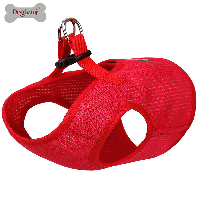 DogLemi 網布胸背套- 紅色 [5尺寸]