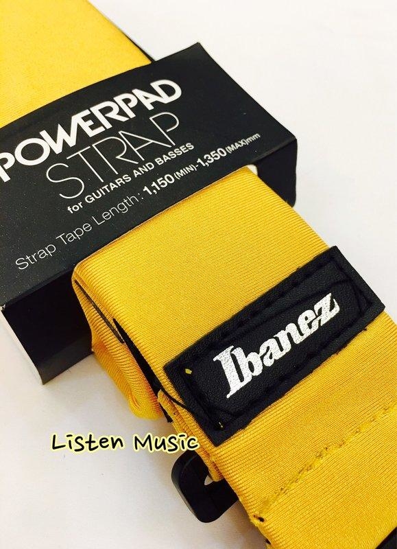 Ibanez GSF50 減壓背帶 黃色 海綿加厚 超舒適 電吉他 電貝斯 木吉他 背帶 GSF50YE 黃色