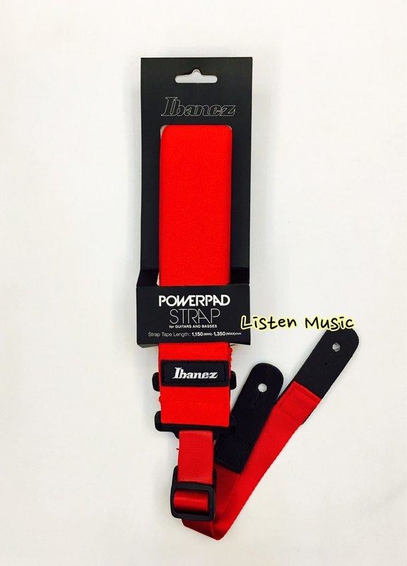 Ibanez GSF50 減壓背帶 紅色 海綿加厚 超舒適 電吉他 電貝斯 木吉他 背帶 GSF50RD 紅色