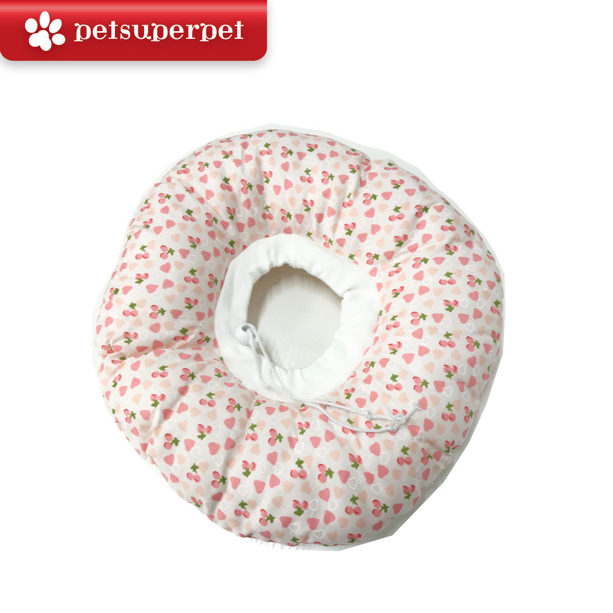 Petsuperpet 狗/貓防咬防舔防抓頸圈-粉紅心 [5尺寸]