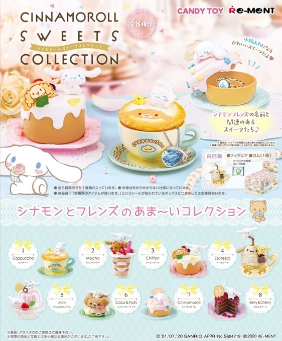 Re Ment Miniature Sanrio Cinnamoroll Sweets Set