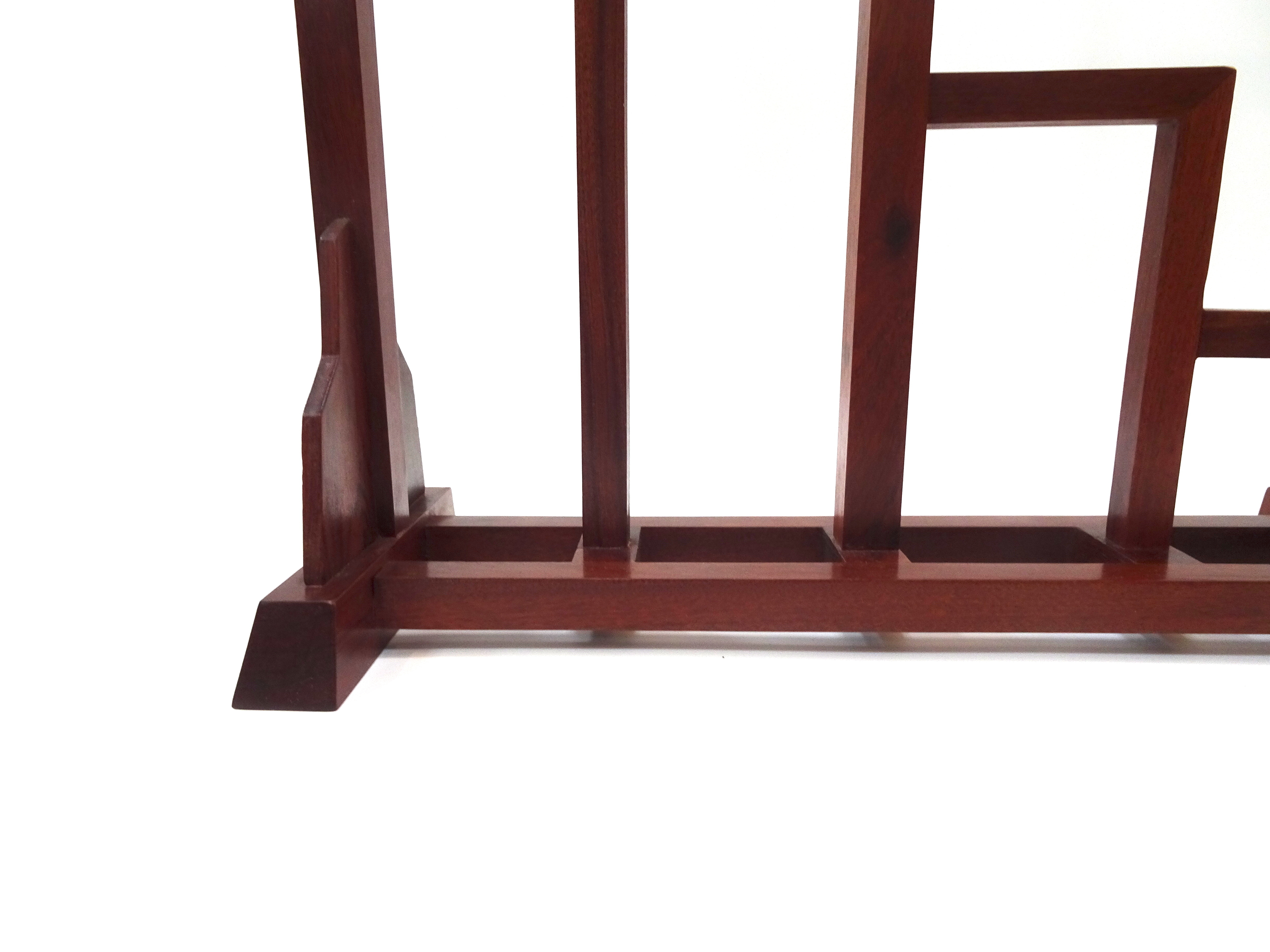 古銅 岩形 筆架 6cmx1.3cm 文房四宝(K-HA478) 非洲酸枝嵌銅筆架