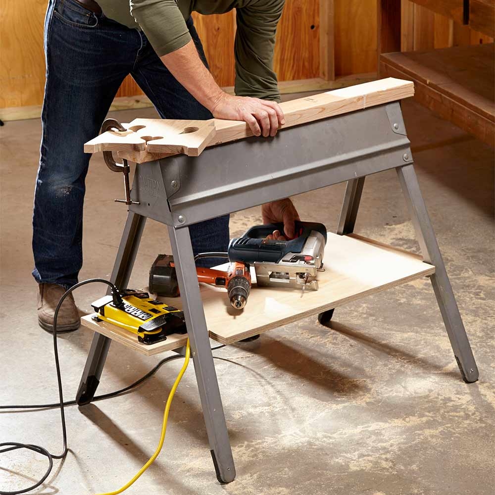EBCO Metal Folding Sawhorse 鍍鋅摺疊拒馬