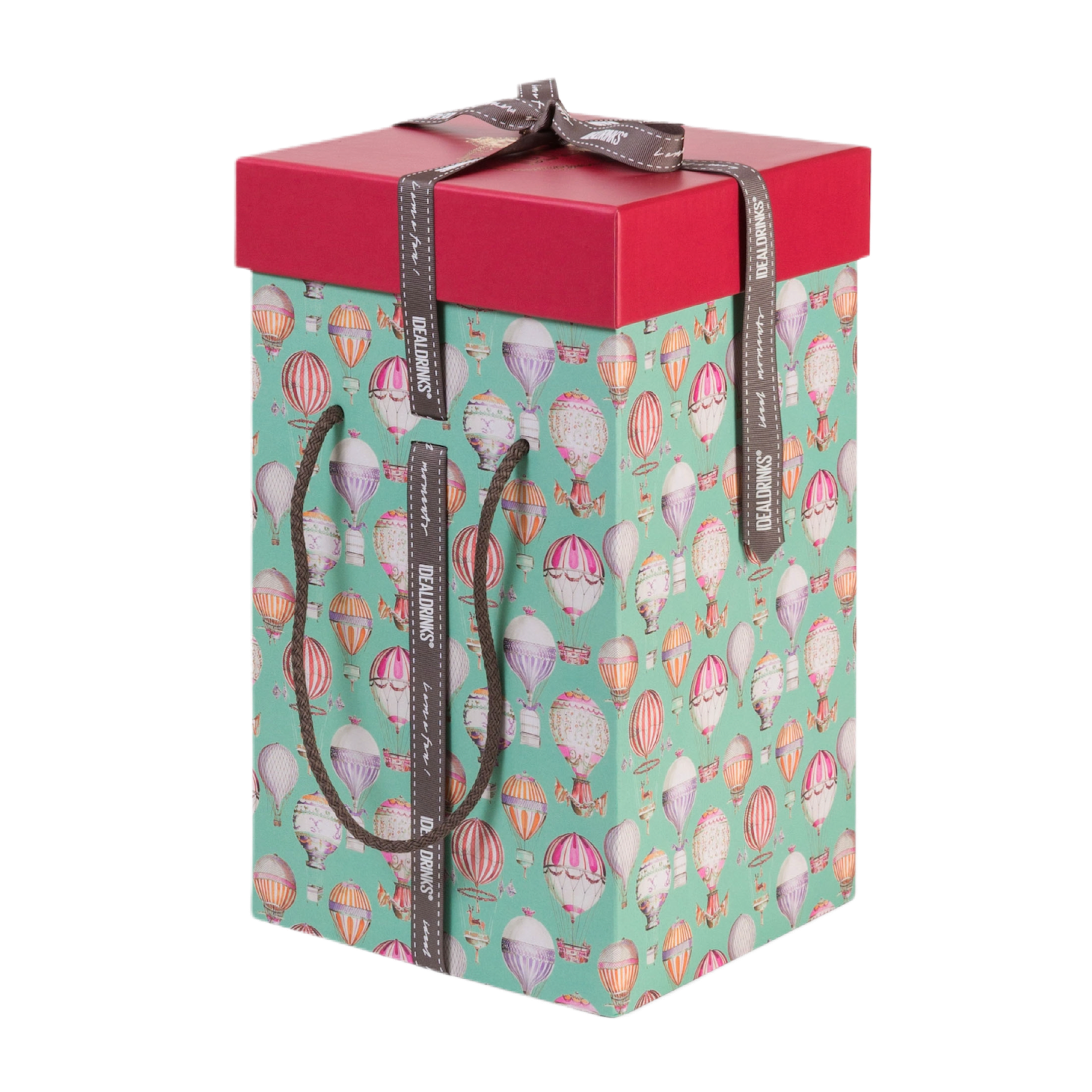 IDEALDRRINKS Balloon hamper box (4 bottles)