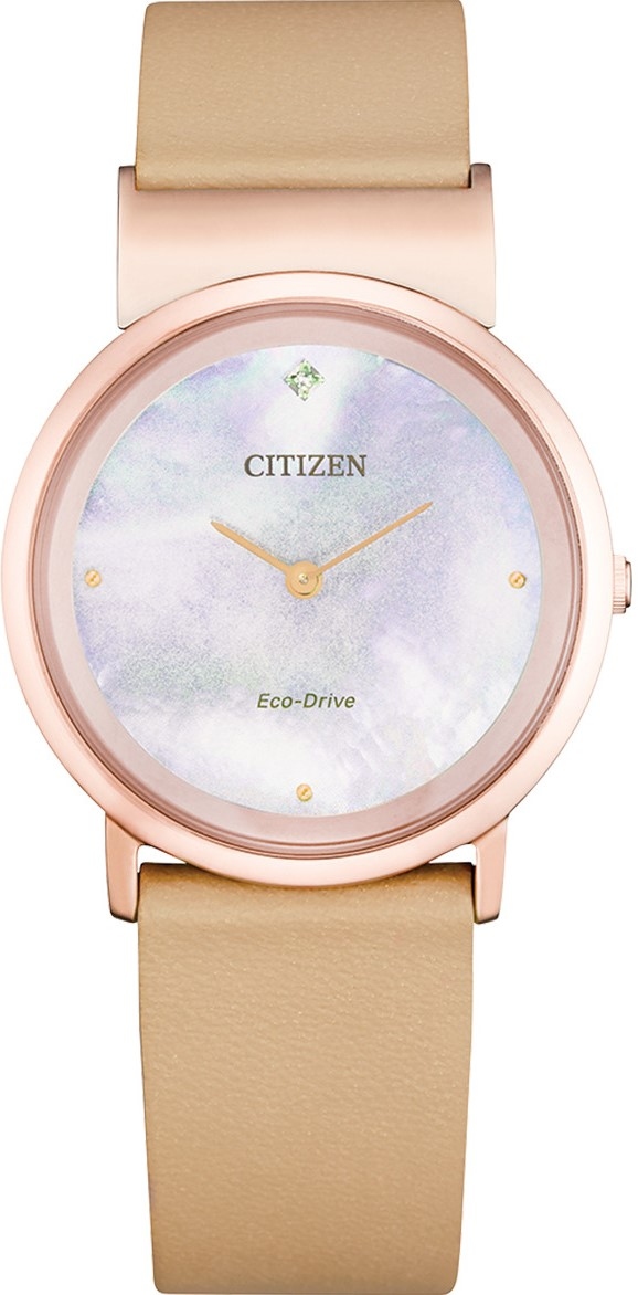 萬年鐘錶 - Citizen 星辰錶  L 系列 光動能女錶   EG7073-16Y  錶徑31MM
