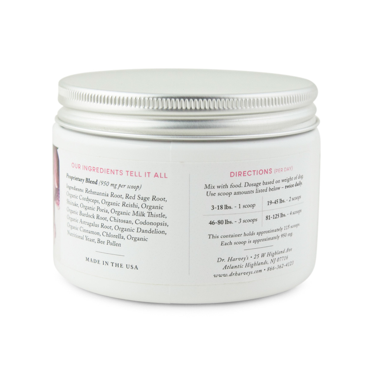 【原裝行貨｜美國進口】Dr. Harvey's 草本護腎配方 4 OZ. (113g)＊【食用期限：07/15/2025】＊