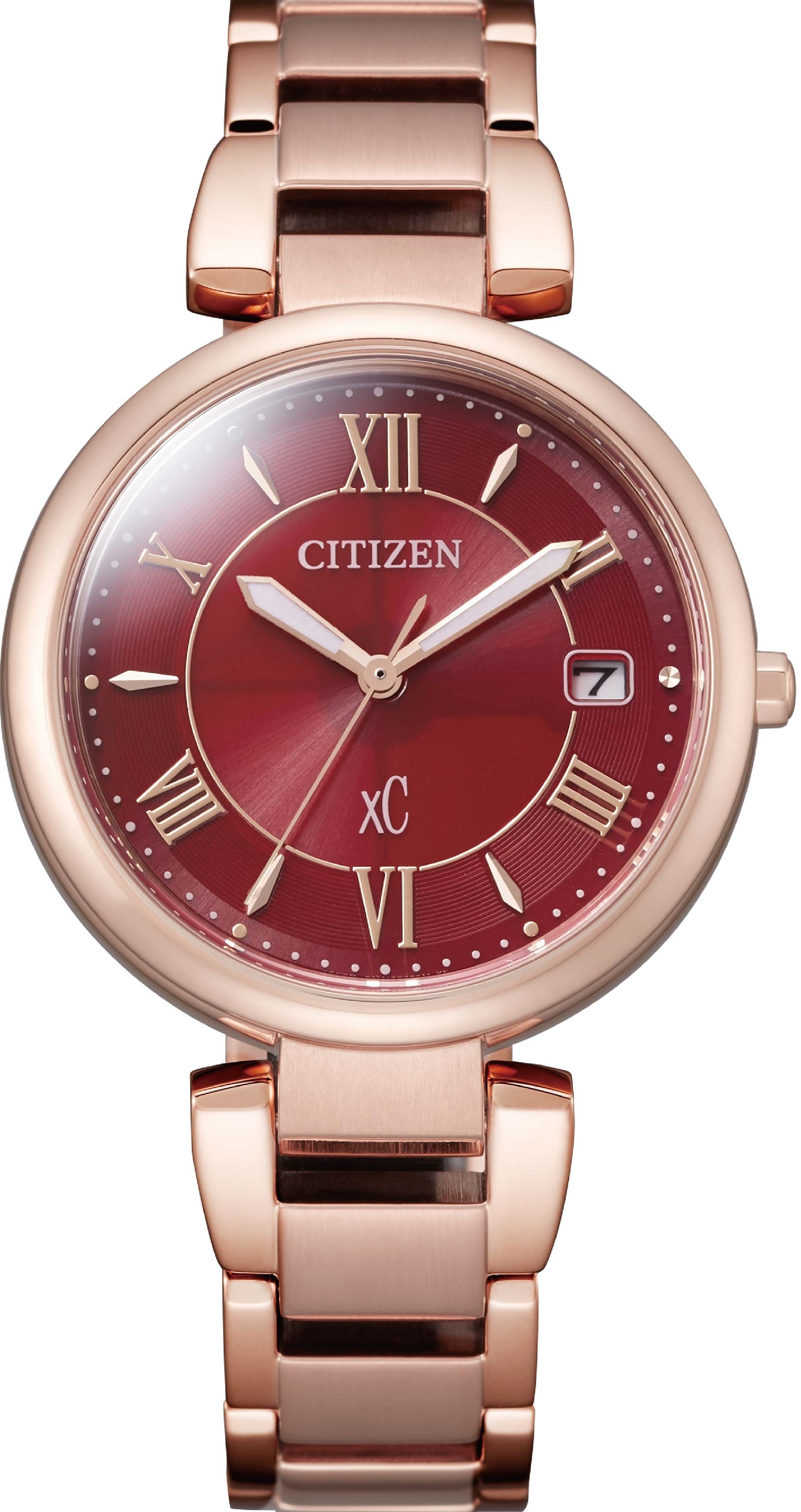 萬年鐘錶 - Citizen 星辰錶  XC   光動能女錶    EO1194-53W   錶徑33MM