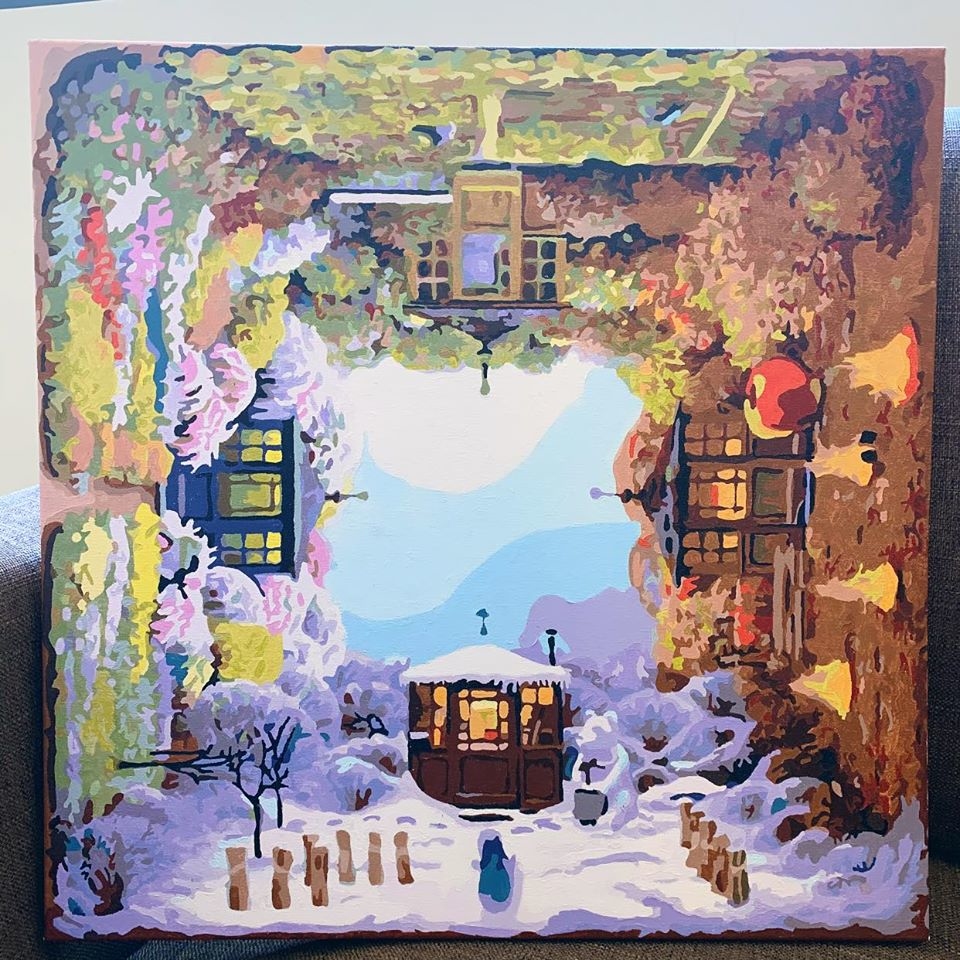 【55001】旋轉四季 50*50cm