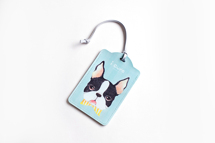 萬用卡套組/行李吊牌 / 領結波士頓 _H10