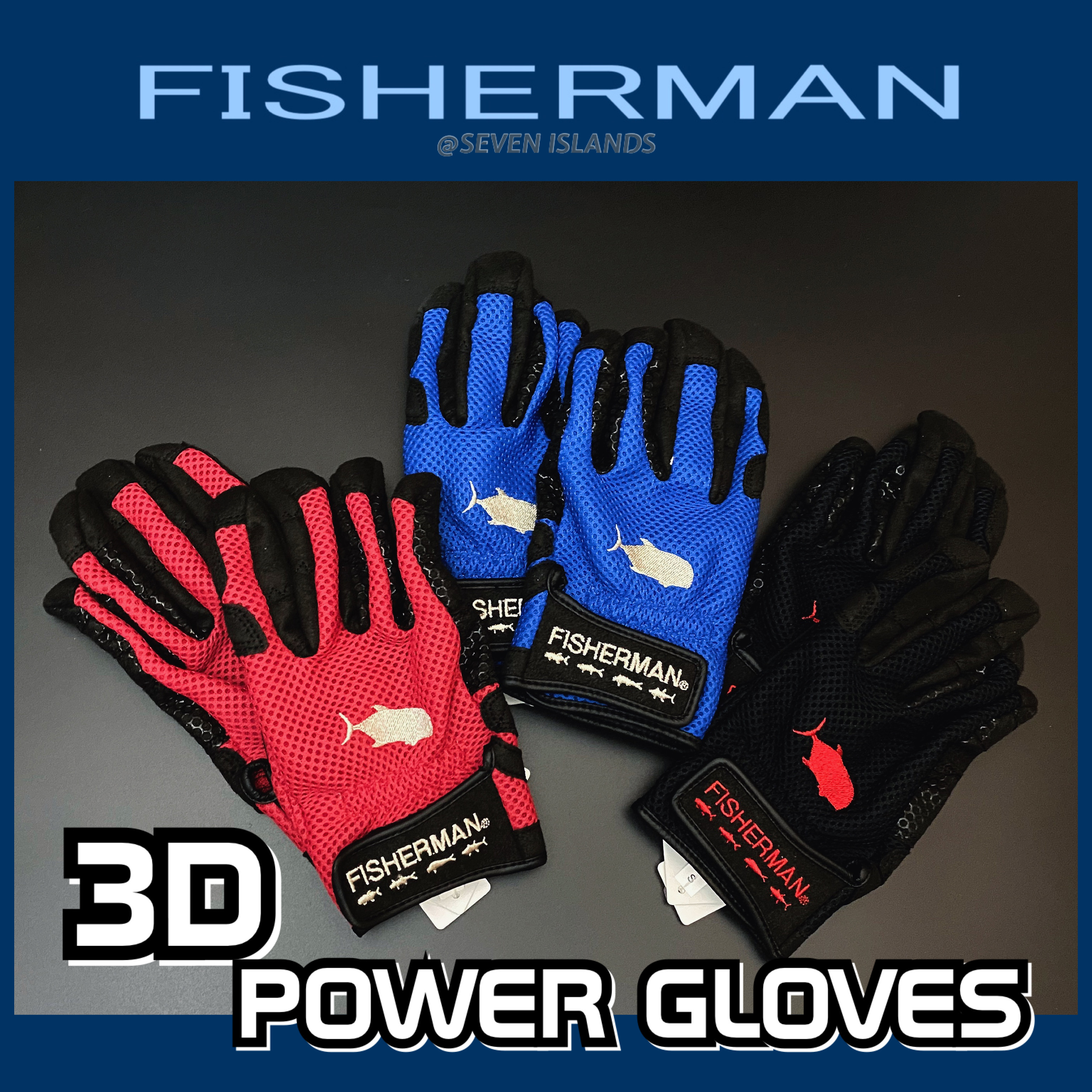 新品 FISHERMAN 3Dパワーグローブ 4シーズン フィッシャーマン