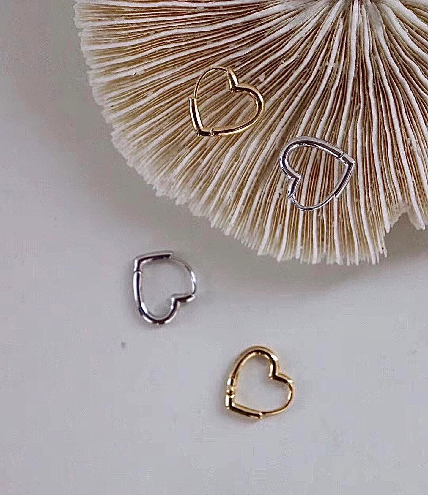 Sweet heart。鋼針耳環