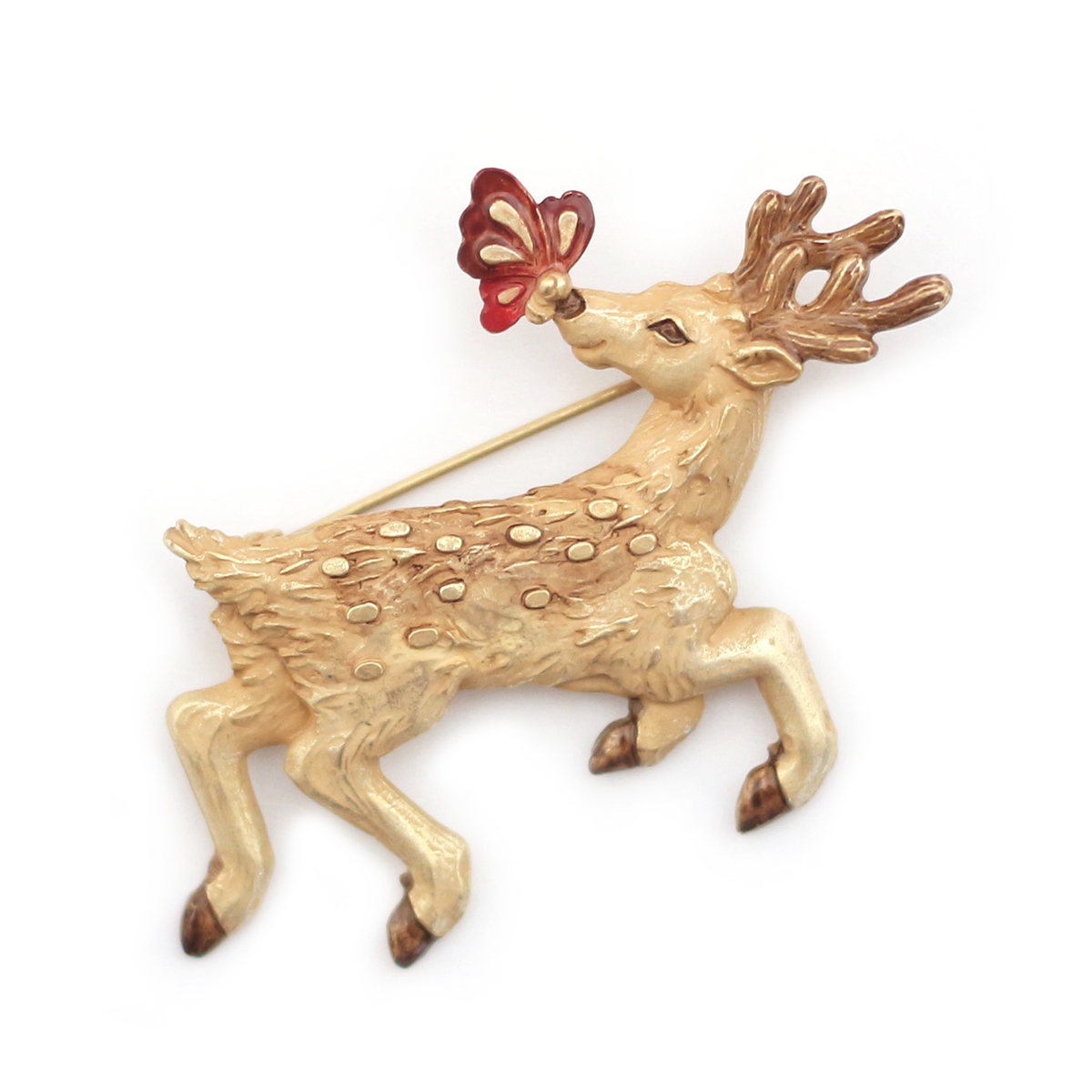 [已停產] 小鹿&蝴蝶耳環/心口針