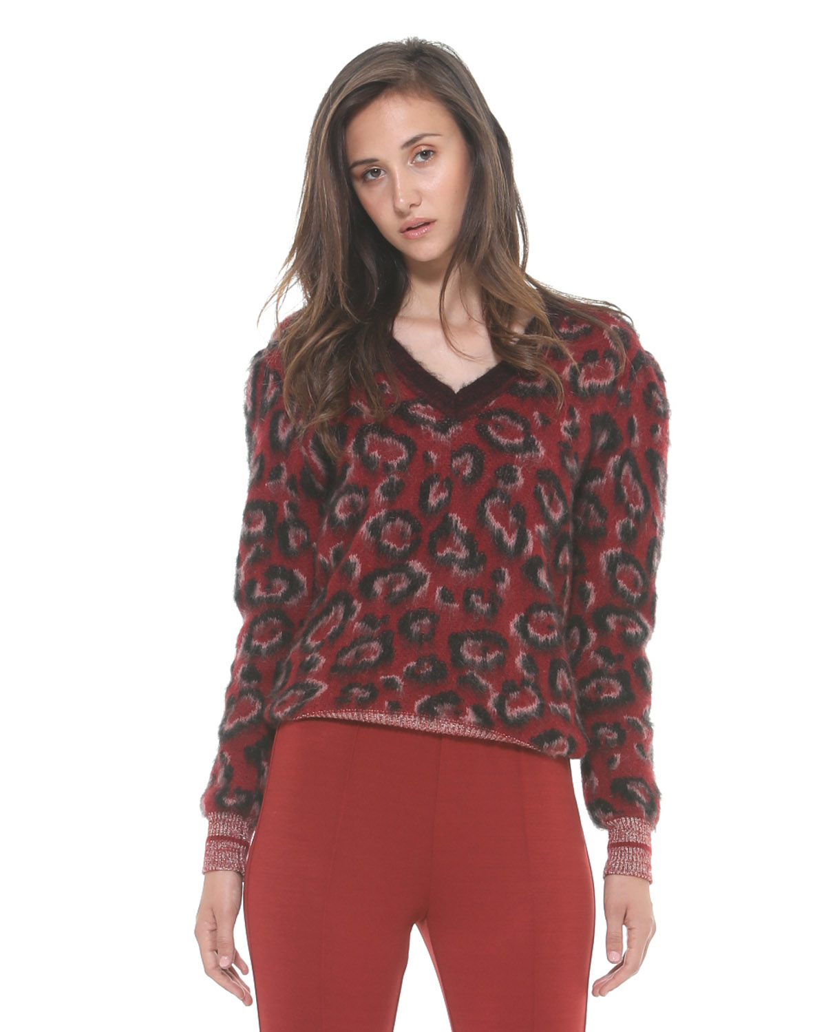 【SILVIAN HEACH】豹紋長袖毛衣