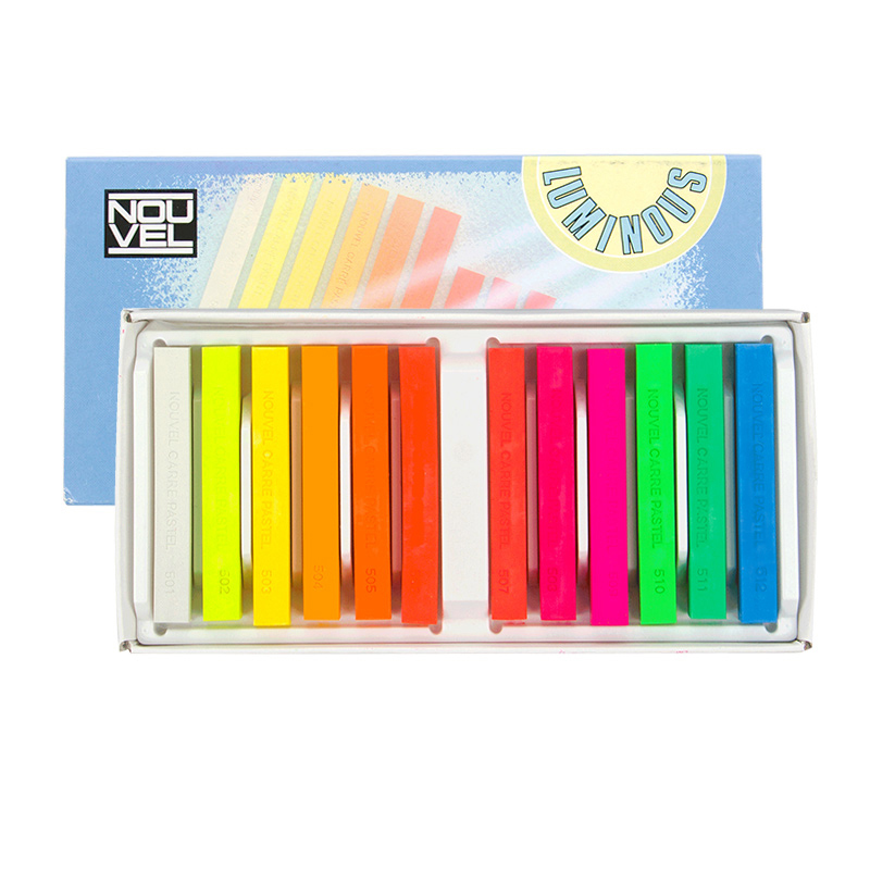 日本櫻花牌 SAKURA NCT-12L 特別版 螢光色 乾粉彩(12螢光色套裝)