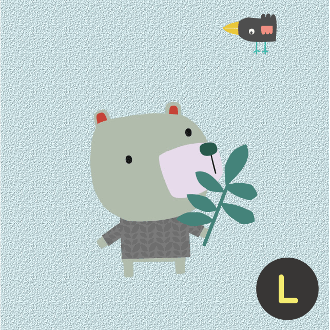 親膚抗菌防蹣寶貝毯L【熊熊Koemi】-韓國Kangaruru袋鼠寶寶甜睡安全寢具