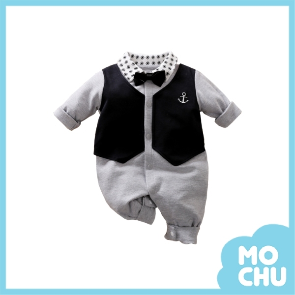 (90cm現貨)方格領紳士連身衣