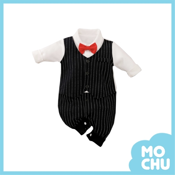 經典長袖紳士連身衣(三色)