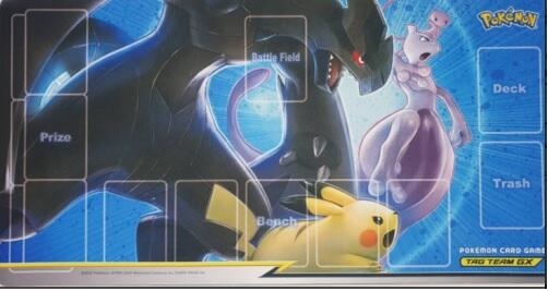 寶可夢集換式卡牌遊戲 橡膠對戰桌墊 皮卡丘捷克羅姆超夢