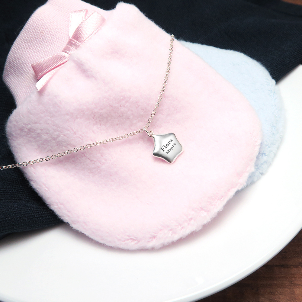 小星星 親子項鍊 (14+2吋) 925純銀客製化訂製項鍊