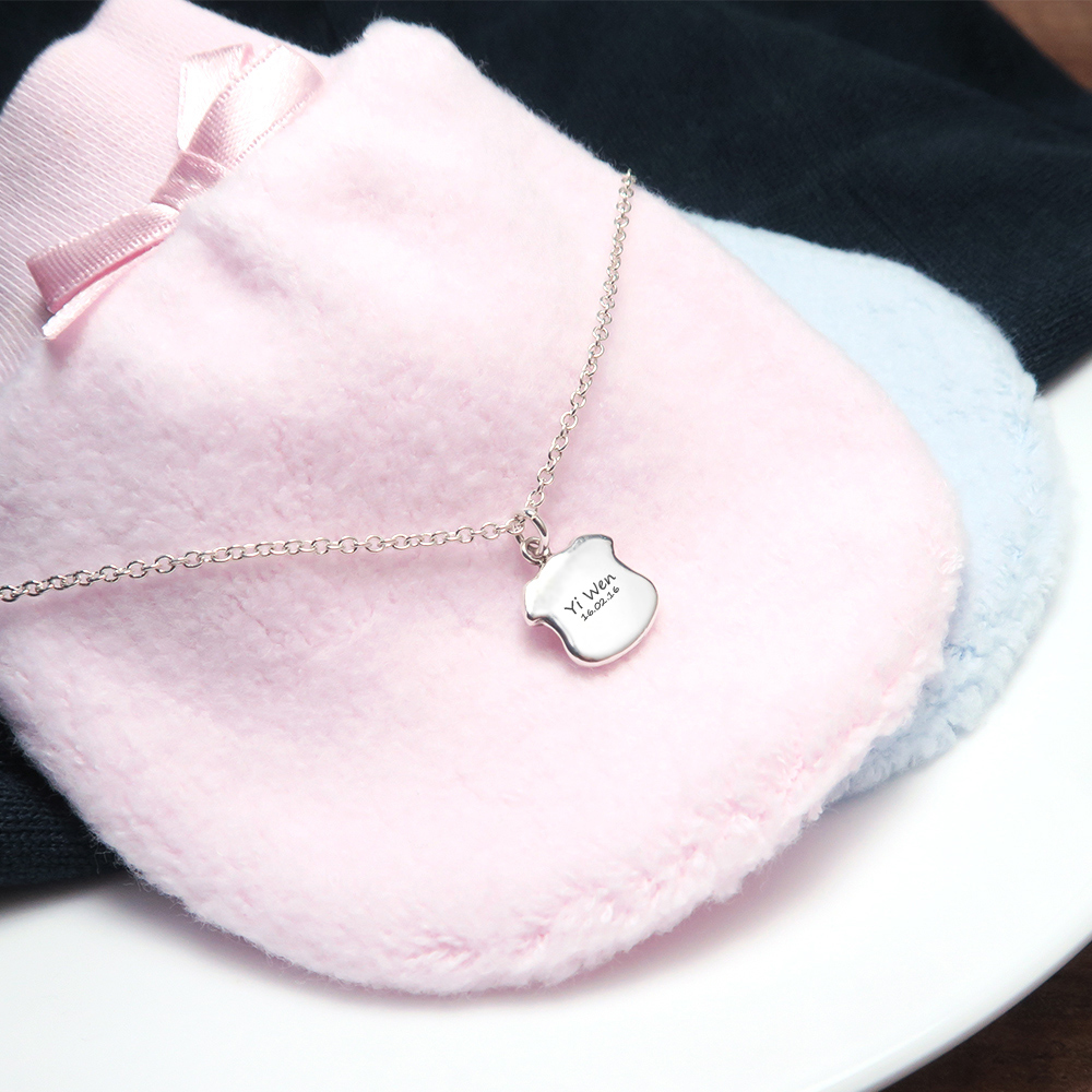 福氣小豬 親子項鍊 (14+2吋) 925純銀客製化訂製項鍊