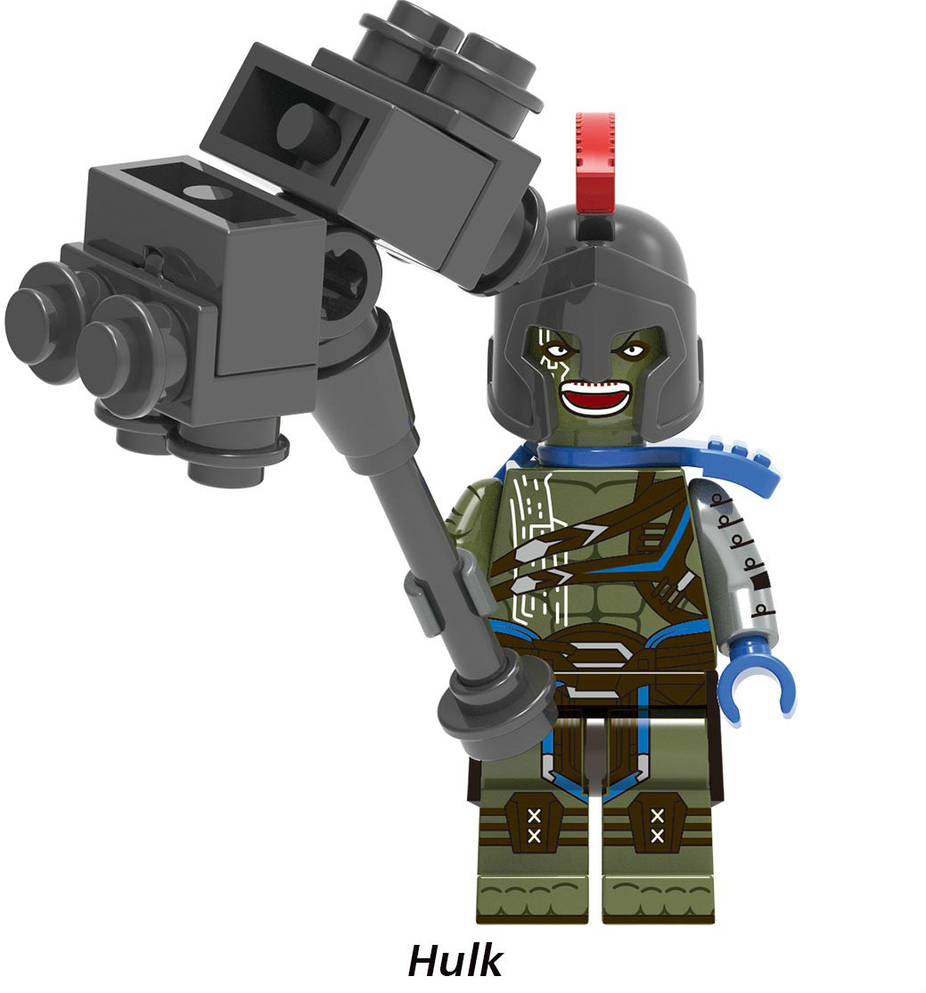 Hulk Avengers Custom Marvel DC Super Heroes Minifigs Minifigures Fit Lego X1152