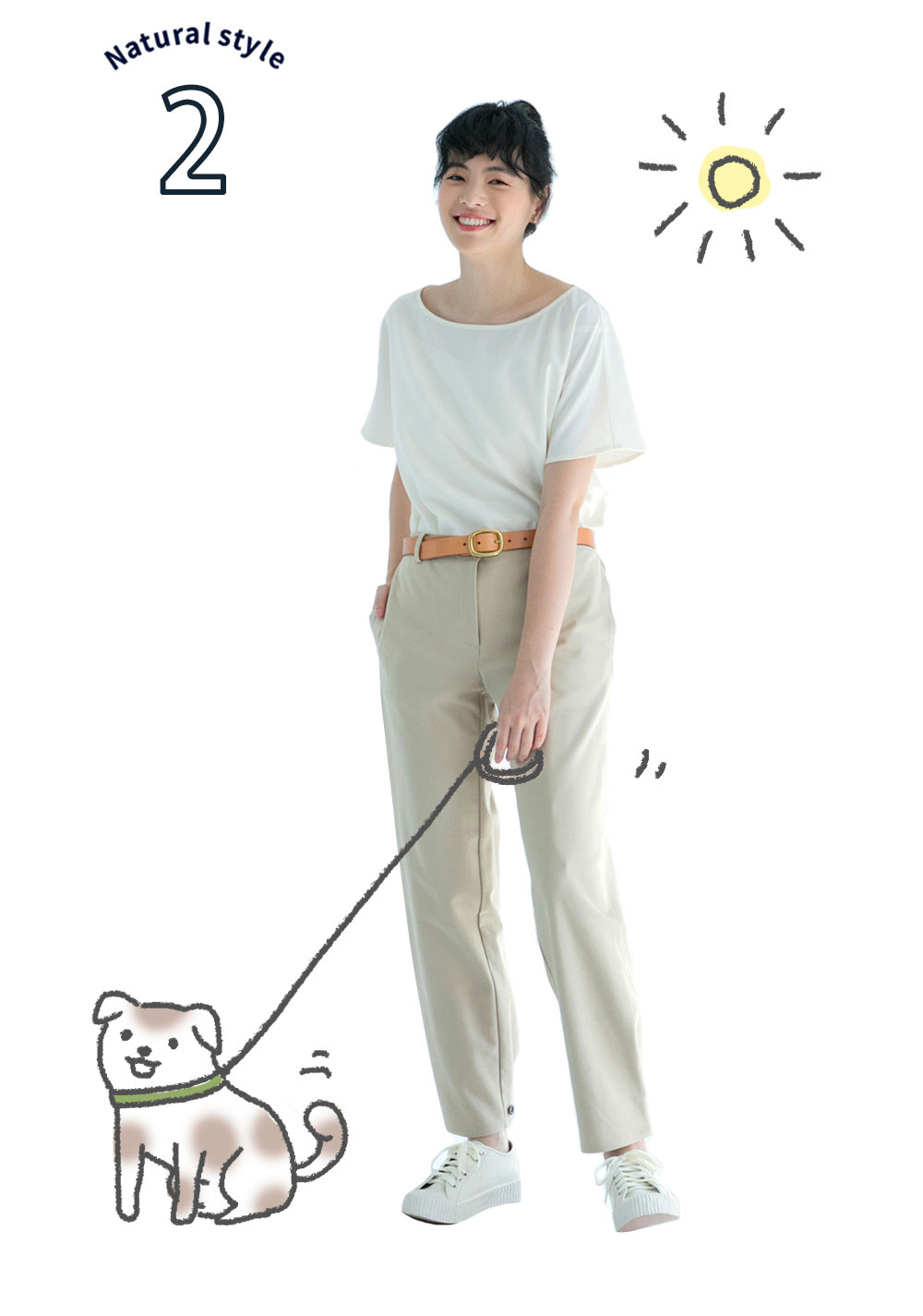 Q小姐純白生活短袖上衣