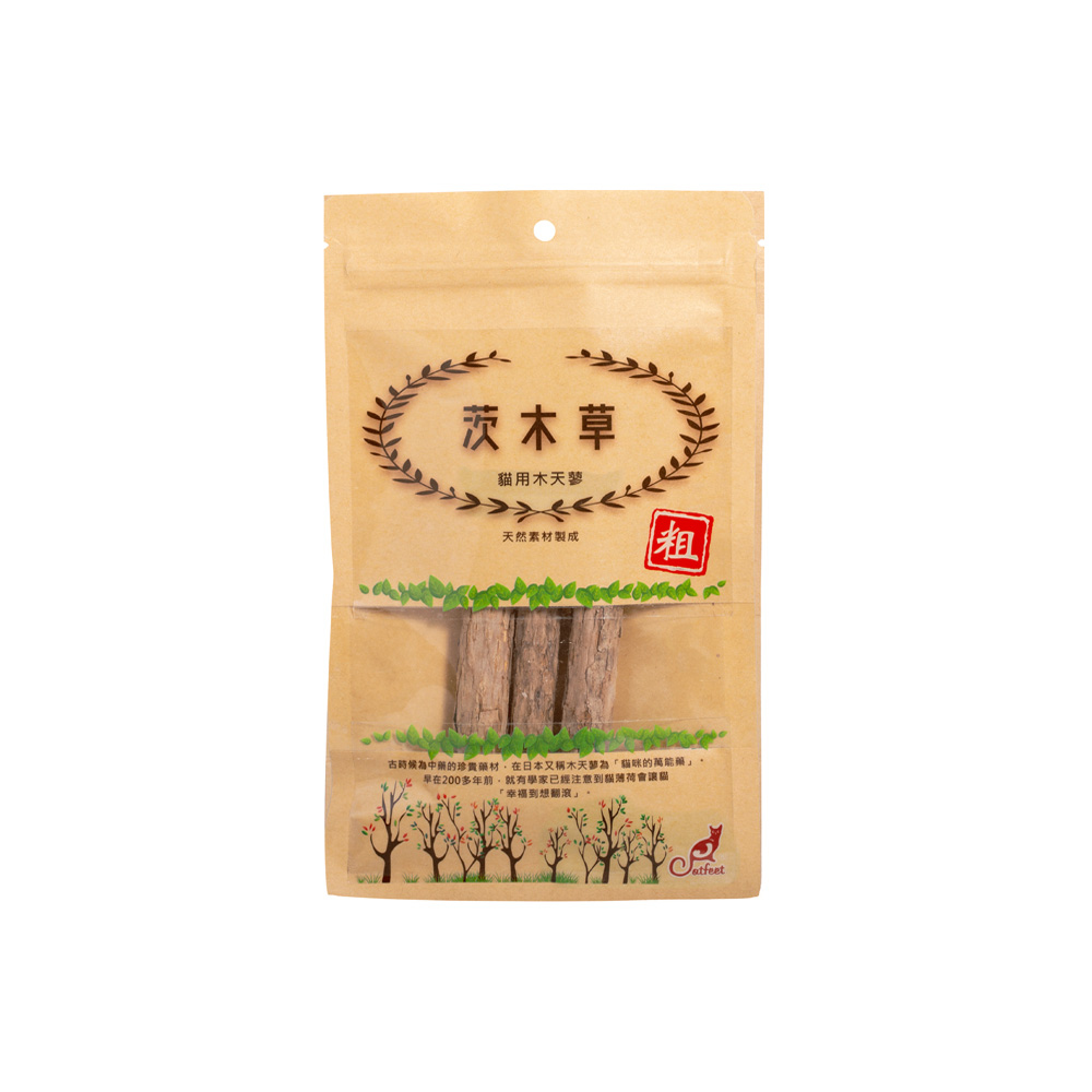 Catfeet茨木草 木天蓼棒-粗(袋裝3入/罐裝70g) #貓草
