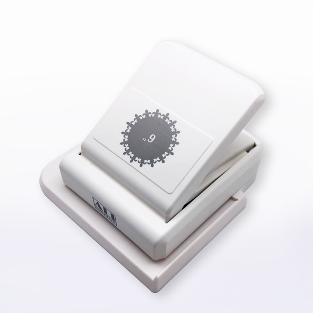 圓形邊框打孔器 | P168 05 百合花圓