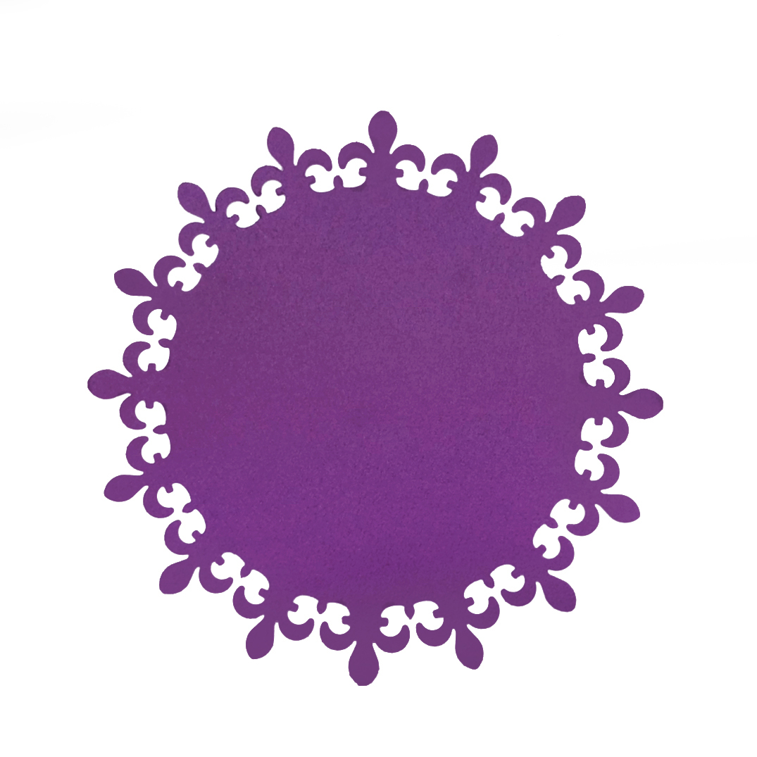 圓形邊框打孔器 | P168 05 百合花圓