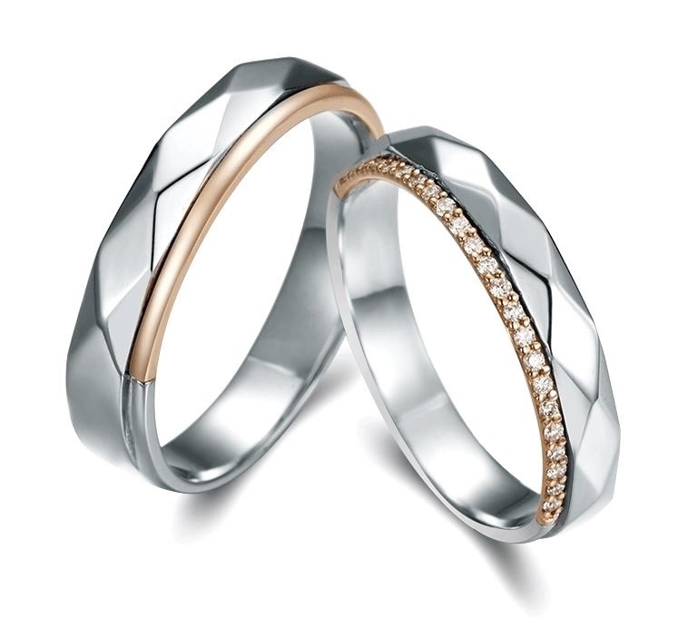 Rose Moment - Toy Boy 18K 白金/玫瑰金 結婚戒指