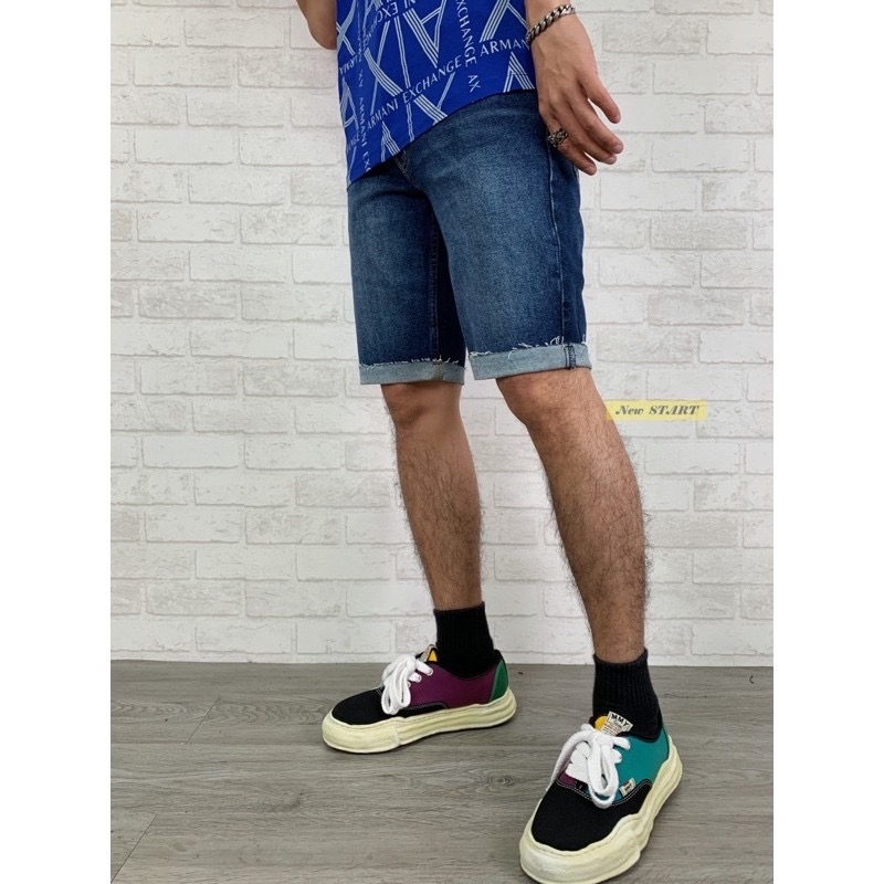 Levis 511 水洗刷色 深藍 牛仔短褲
