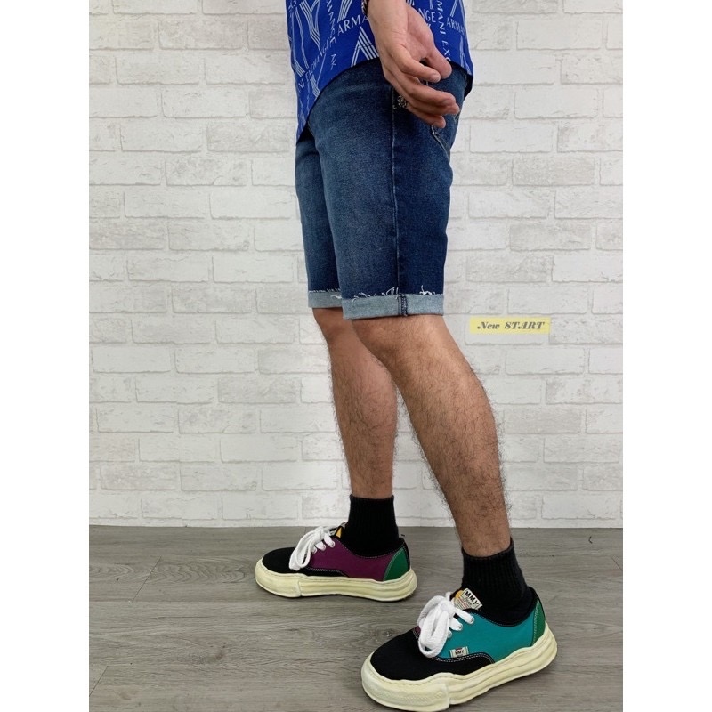 Levis 511 水洗刷色 深藍 牛仔短褲