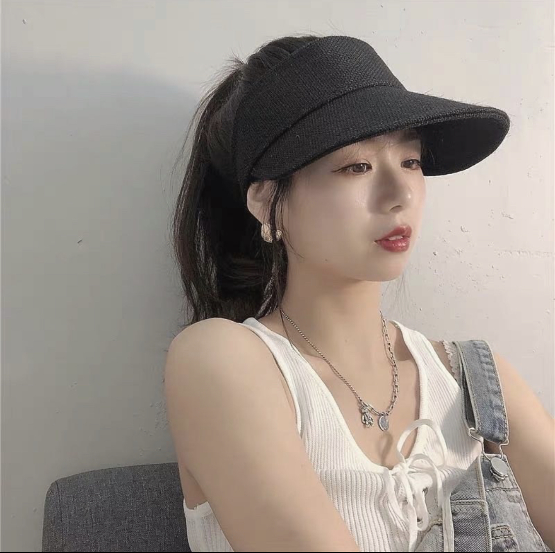 麻料夏日太陽帽 / 二色