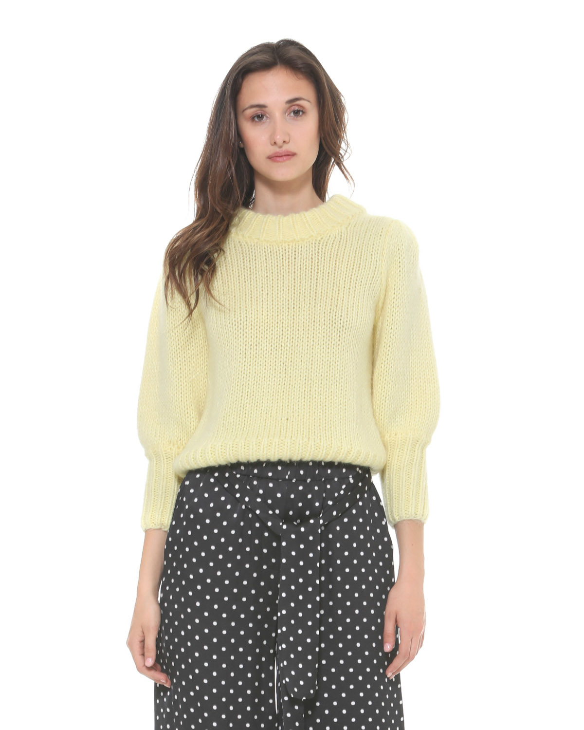 【SILVIAN HEACH】立領公主袖毛衣