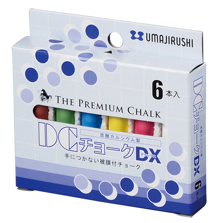 日本馬印 DX 高密度無毒粉筆 (6支裝)