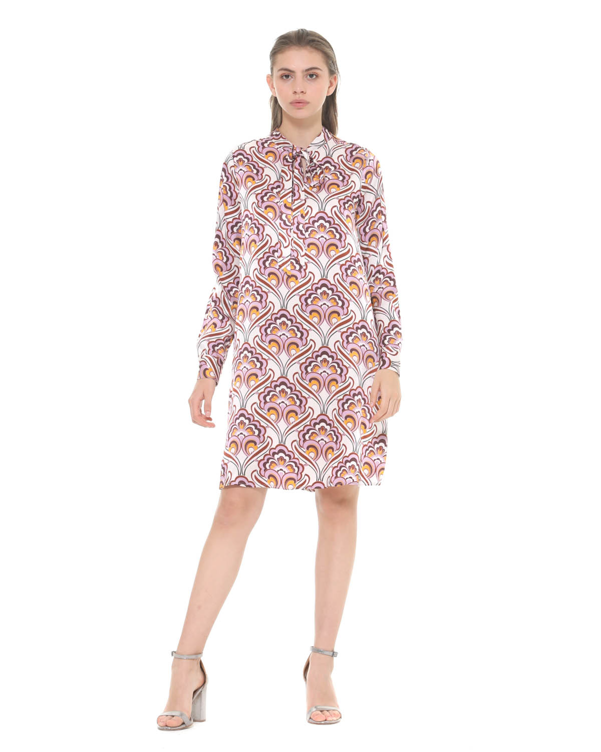 【SILVIAN HEACH】窗花花版V領長袖洋裝