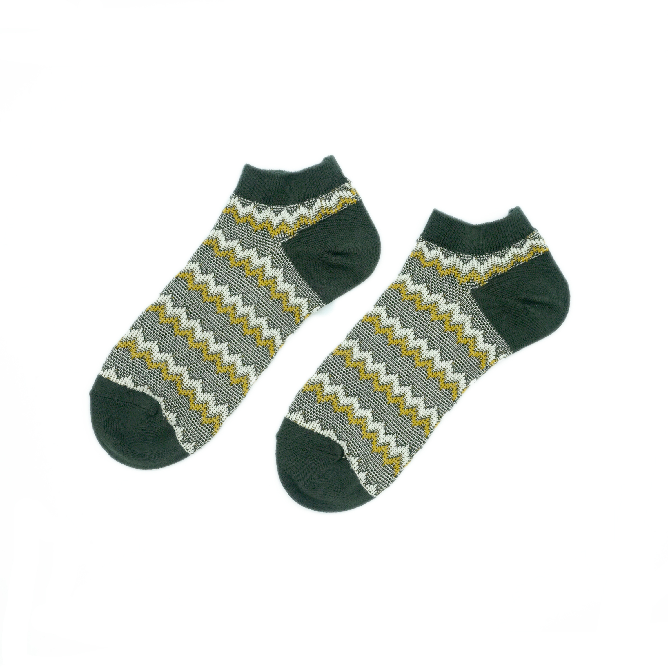 Wave Low Ankle Socks Green