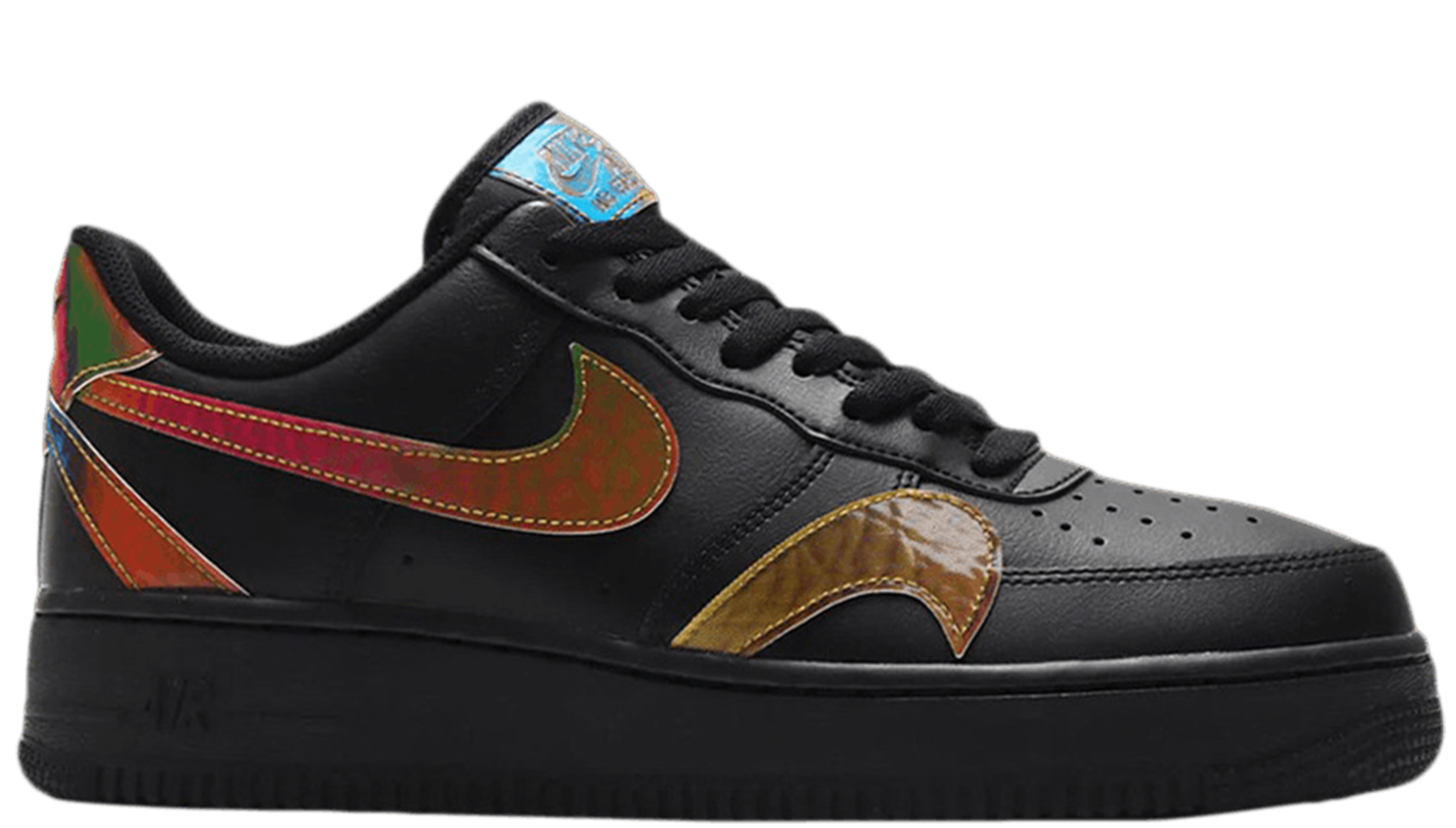 af1 misplaced swoosh black