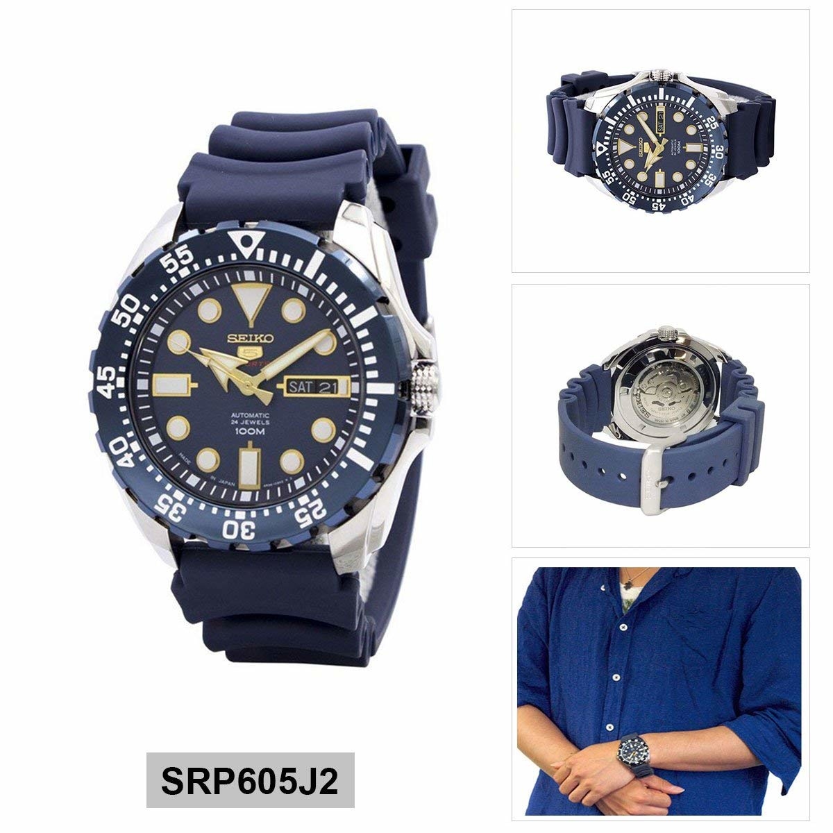 Seiko 5 Sport 自動機械手錶 SRP605J2