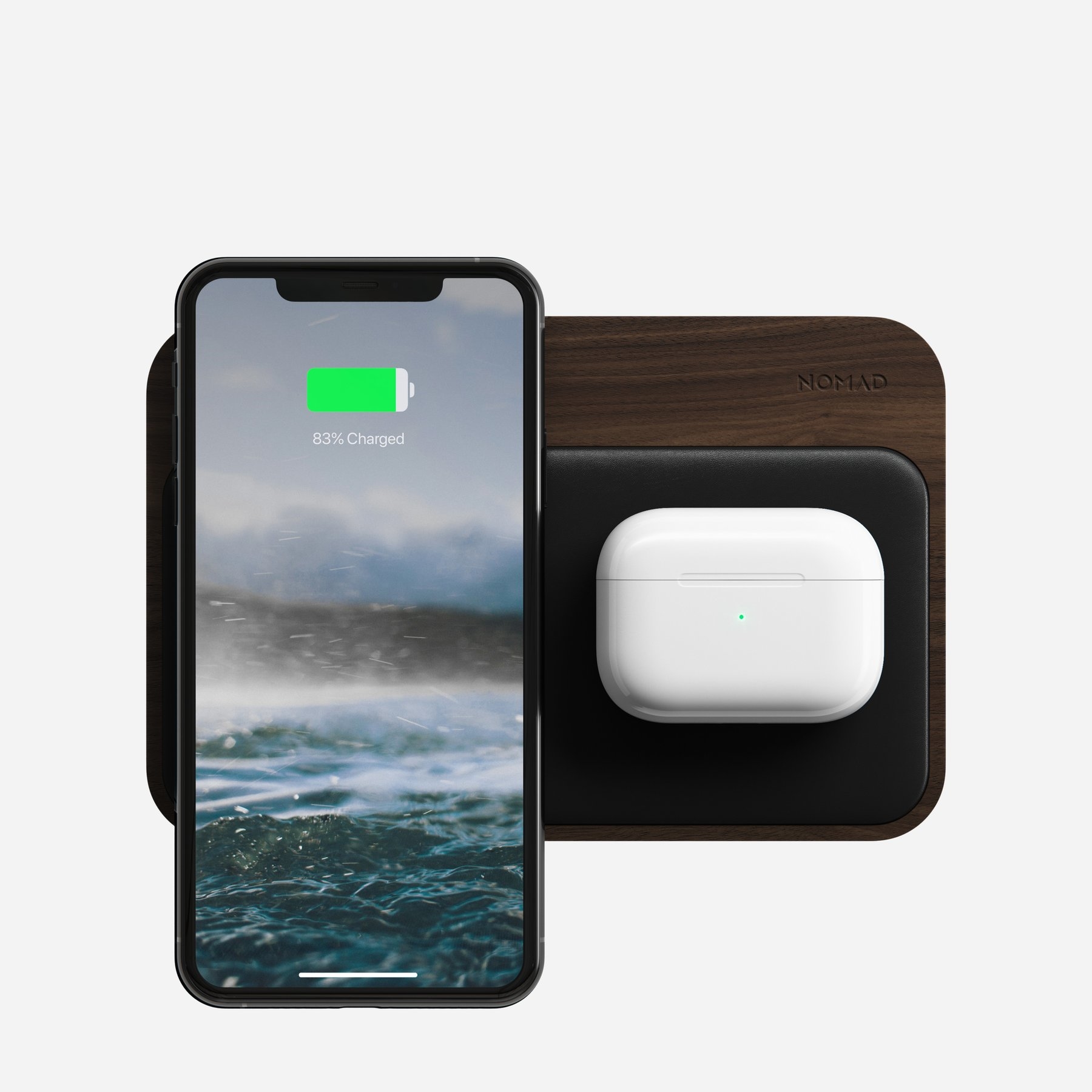 NOMAD Base Station Hub Edition 無線充電板 - 胡桃木特別版