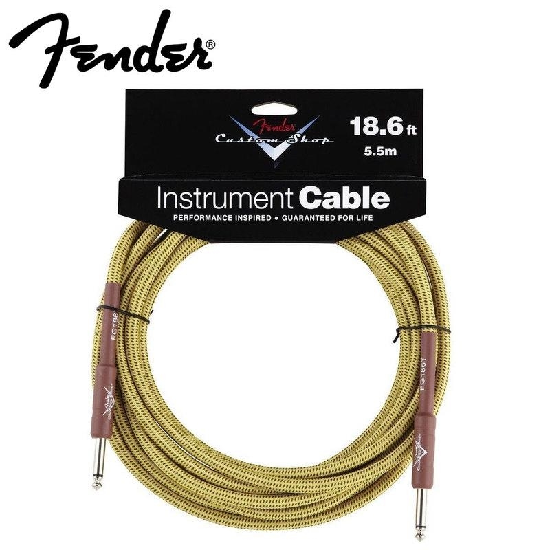 Fender Custom Shop 系列 18.6呎 導線 雙直頭 0990820030