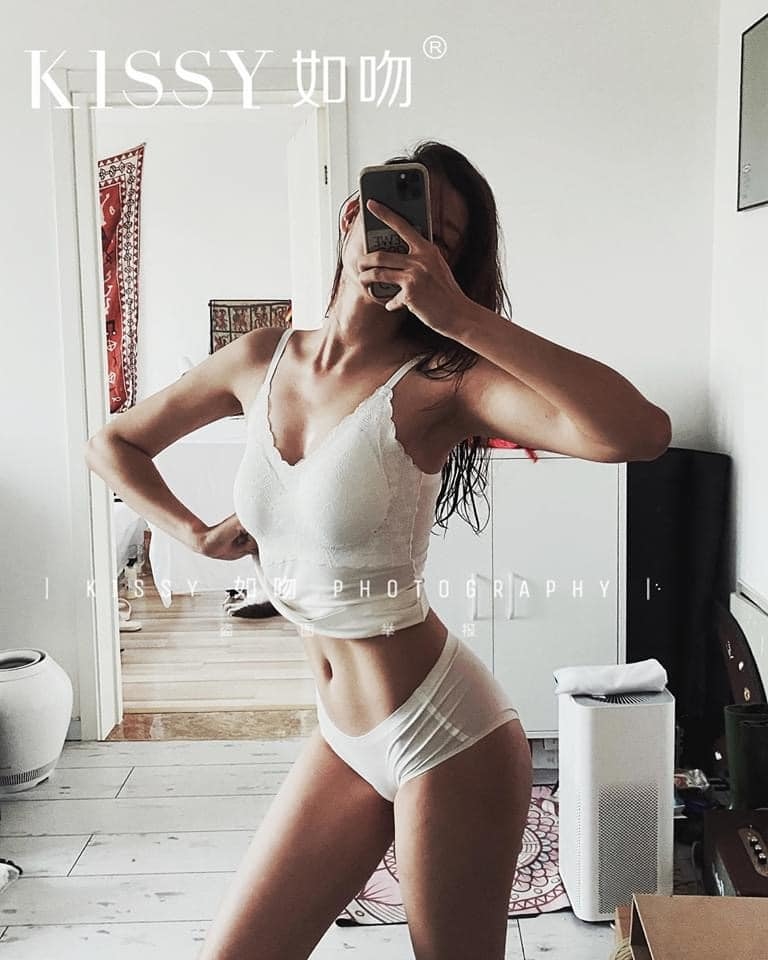 Kissy七夕限量款鉑金白色長背心套裝