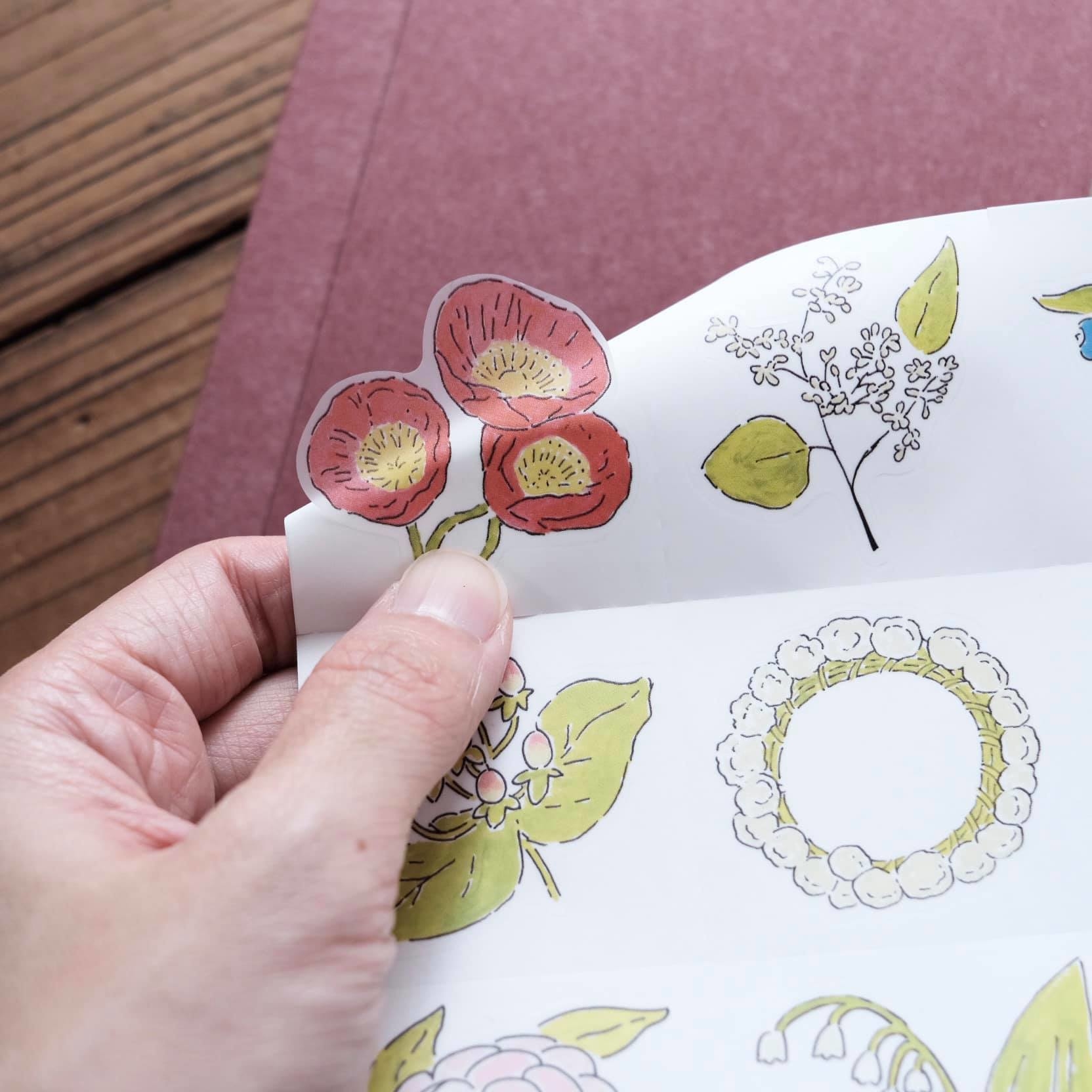 HITOTOKI 手帳大張貼紙 - KING JIM