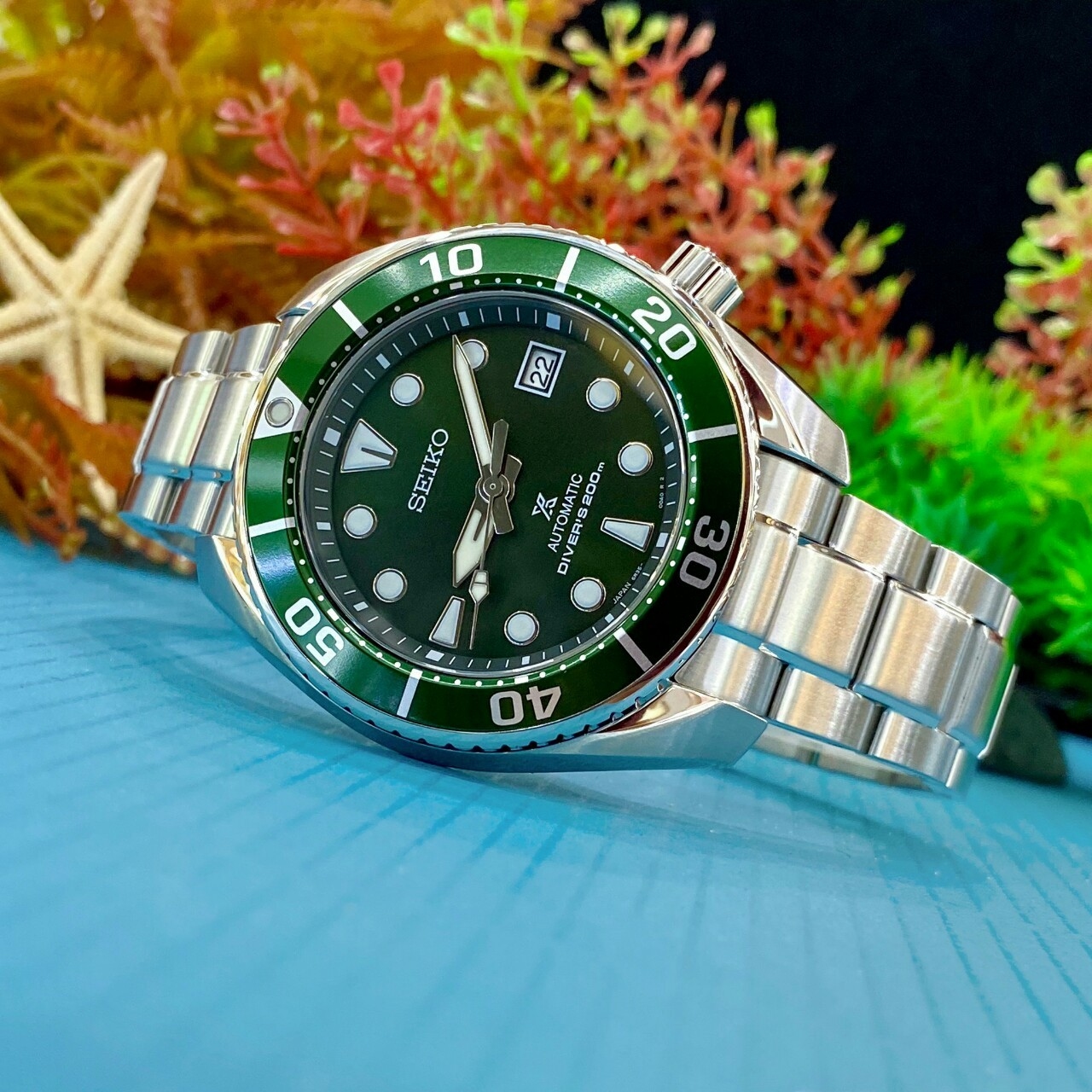 【SEIKO精工】 PROSPEX系列 綠水鬼 相撲廣告款 潛水腕錶  6R35-00A0G 45 mm 現代鐘錶