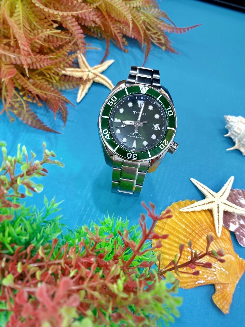 【SEIKO精工】 PROSPEX系列 綠水鬼 相撲廣告款 潛水腕錶  6R35-00A0G 45 mm 現代鐘錶