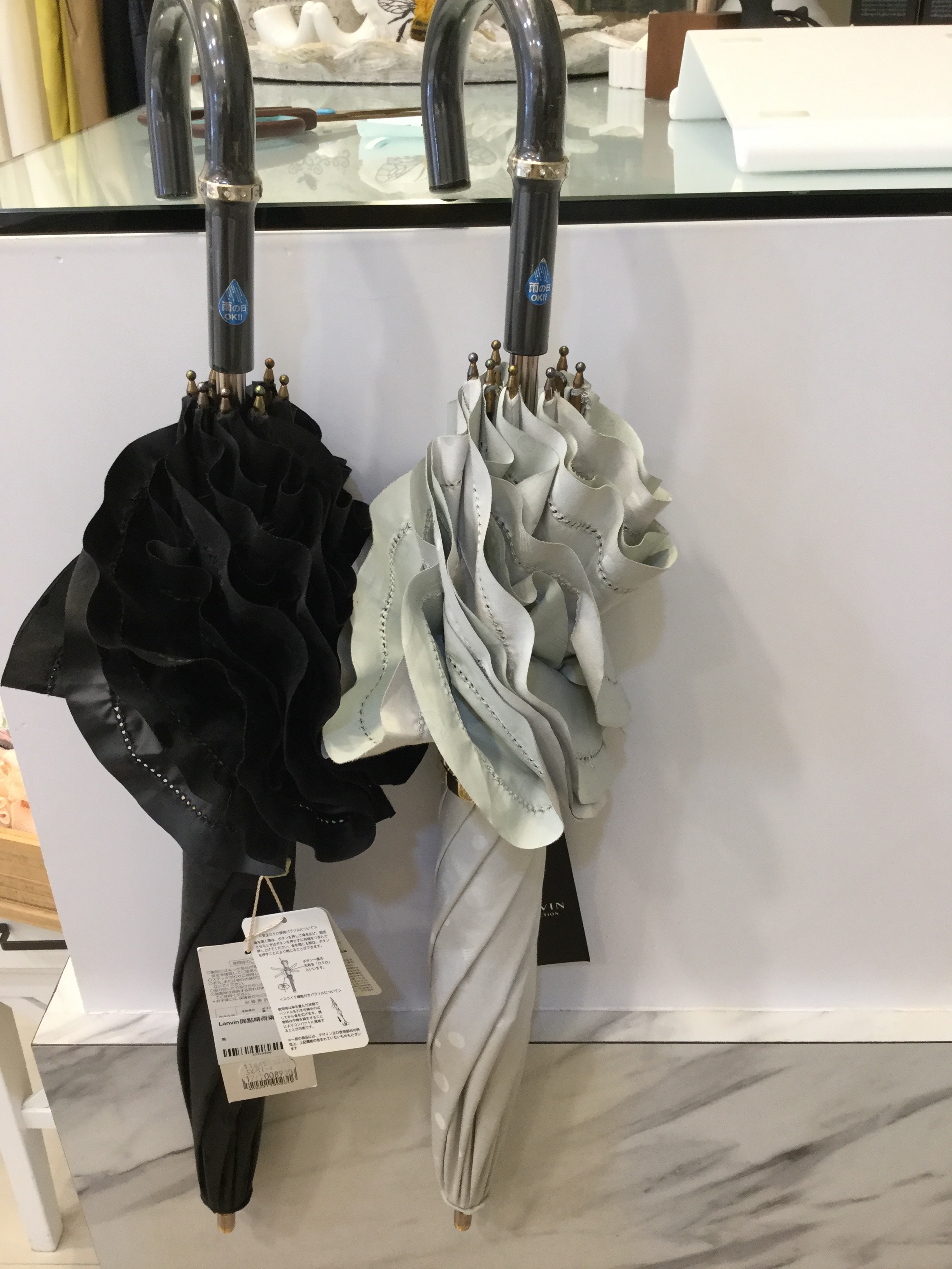 Lanvin圓點晴雨兩用傘