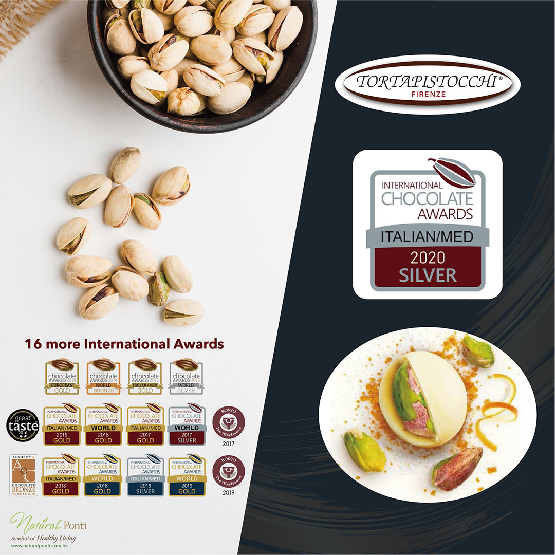 開心果,海鹽朱古力,手工朱古力,得獎朱古力,朱古力,白朱古力,pistachios,great taste,handmade chocolate,white chocolate,Tortapistocchi,chocolate award