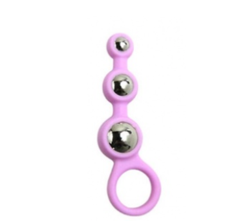 〔日本原裝進口〕Mode Design 入門金屬後庭珠 (短 /粉紅色)