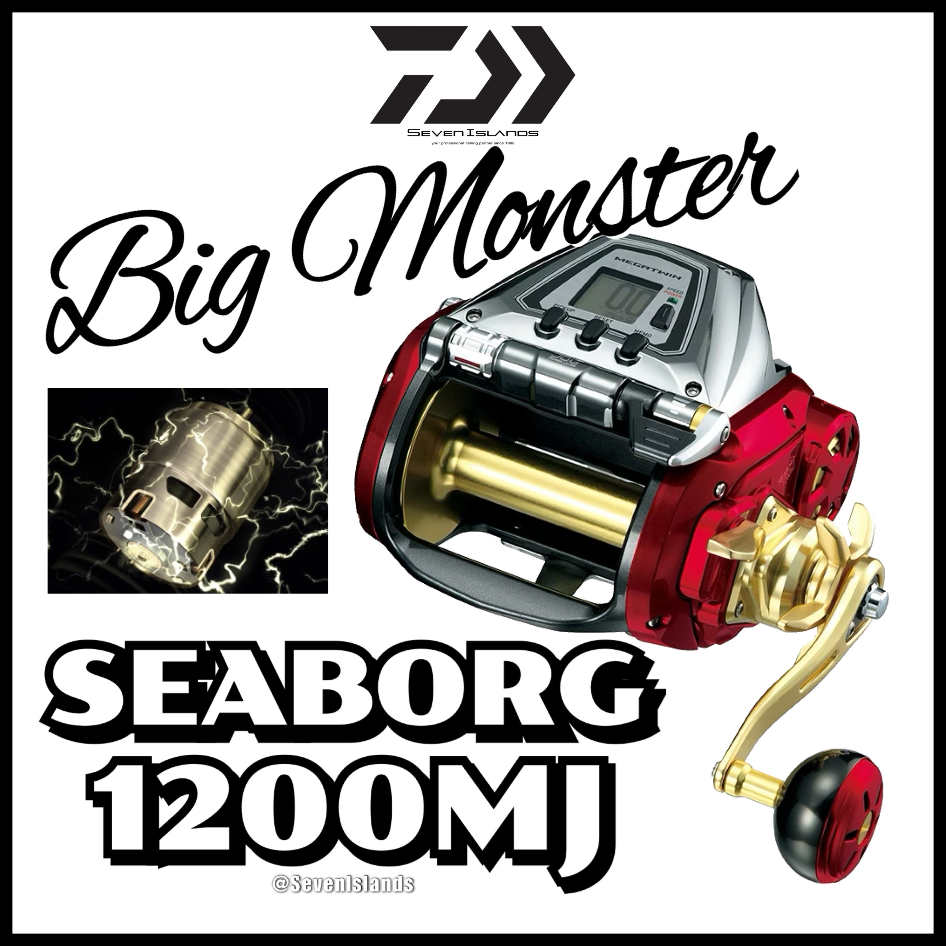 ダイワ シーボーグ1200MJ PE8号900メートル付 シーボーグ 1200J(リール